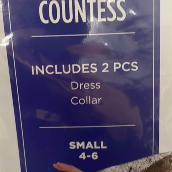 BRAND NEW girl dark countess vampire witch themed halloween costume size S 4-6 - Picture 6 of 7